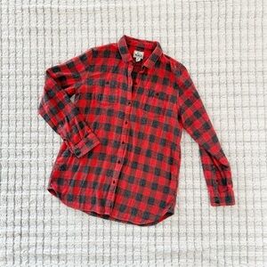 Woolrich Red and Black Checkered Shirt